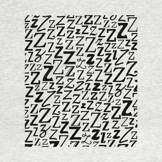 Z - Typography (Black) by gillianembers